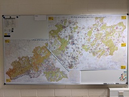 Karten des Wetteraukreieses und der Rst. Frankfurt für den LuK-Stab